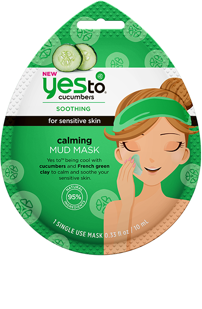Yes To Cucumbers Calming Mud Mask - Single Use
