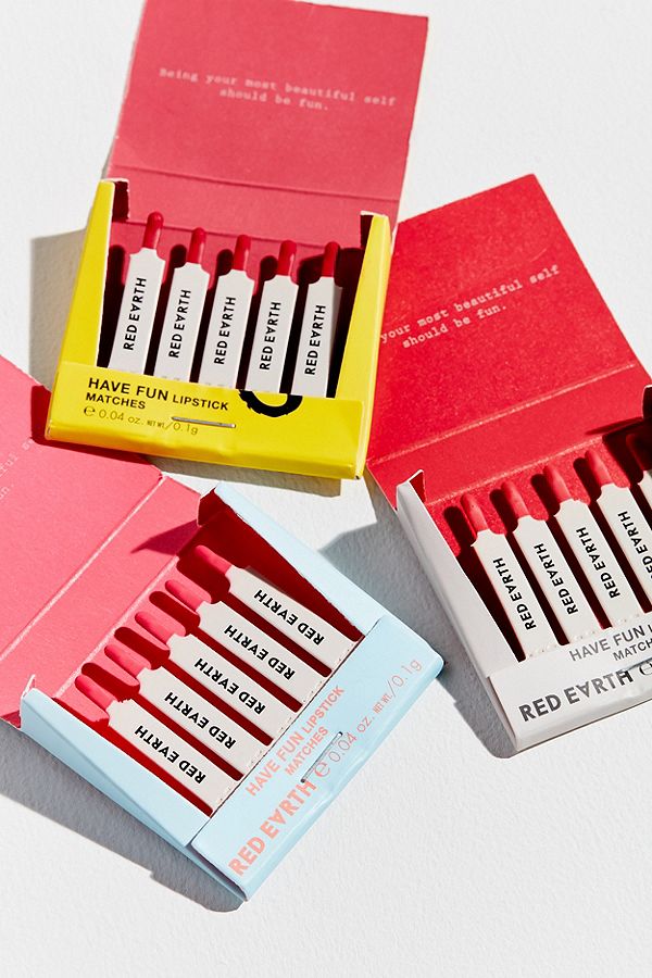 Red Earth Have Fun Lipstick Matchbook Trio