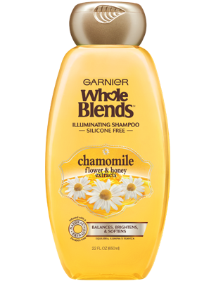 Garnier Whole Blends Illuminating Shampoo with Chamomile Flower & Honey Extracts