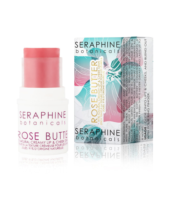 Seraphine Botanicals Rose Butter Natural Creamy Lip & Cheek Stain