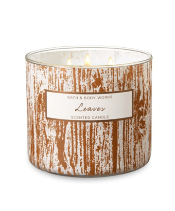 Bath & Body Works Leaves 3-Wick Candle