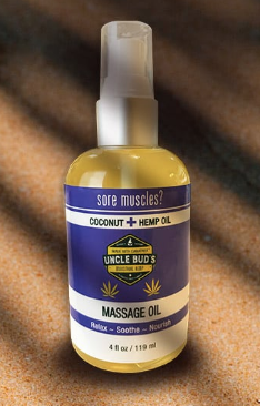 Uncle Bud's Hemp Massage & Body Oil