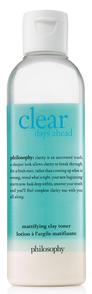 Philosophy Clear Days Ahead Mattifying Clay Facial Toner