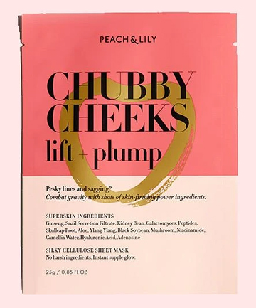 Peach & Lily Chubby Cheeks Lift + Plump Sheet Mask