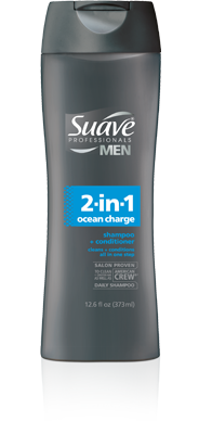 Suave Professionals Men Ocean Charge Shampoo