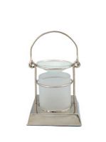 Bath & Body Works White Barn Glass Lantern Oil Warmer