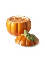 Slatkin & Co. The Perfect Autumn Large Ceramic Pumpkin Candle
