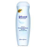 Johnson's Softwash 2-in-1 Shower and Shave 24 Hour Moisturizing Wash