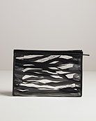 MICHAEL Michael Kors Malibu Zebra Print Cosmetic Bag