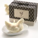 Gianna Rose Atelier Pretty Little Hen Candle on Porcelain Dish