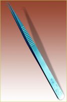 Novalash Dumont Fine Tip Forceps - Angled