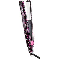 Zoe Pink and White Dots 1 in. Flat Iron
