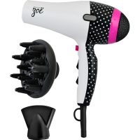Zoe Styling Tools Black & White Dots Blow  Dryer