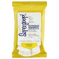 Supergoop! SPF 30+ Sunscreen Swipes with Zinc for Sensitive Skin