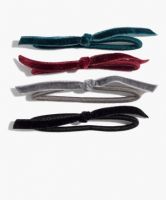 Madewell Four-Pack Knotted Velvet Hair Ties