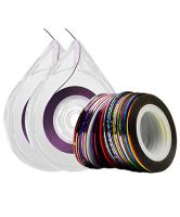 Novelty Bank Nail Tape 30 Colors Narrow Line Striping Tape