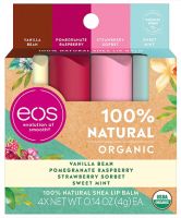 EOS Organic Lip Balm Multi Flavor 4-Pack Sticks