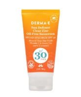 Derma E Sun Defense Clear Zinc Mineral Oil-Free Sunscreen SPF 30 Face
