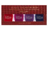 Nails Inc. Leave Them On Red 4-Piece Nail Polish Set